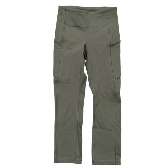 Lululemon Athletica Speed Up Crop *21" Dark Olive (First Release) Size 2 - Picture 1 of 8